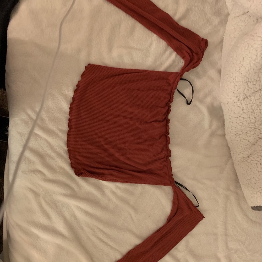 Forever 21 tube top with sleeves